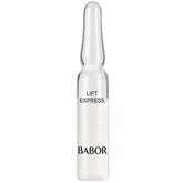 BABOR front packaging showing seven ampoules and brand benefit of firming