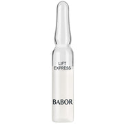 BABOR front packaging showing seven ampoules and brand benefit of firming