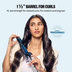 BaBylissPRO barrel close-up highlighting nano titanium surface for even heat and shine