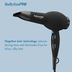 BaBylissPRO removable rear filter shown for easy cleaning benefit