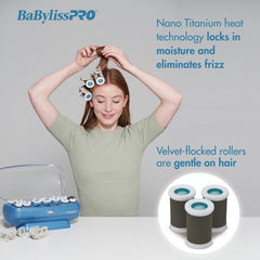 BaBylissPRO clips and color-coded pins detail for organized, even styling