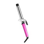 BaBylissPRO curling iron front view showing pink rush finish and professional look for style