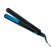 BaBylissPRO flat iron front view showing sleek profile and benefit fast styling