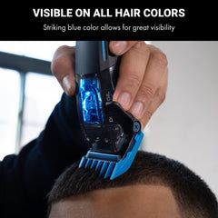 BaBylissPRO guard attached to clipper while cutting showing stable control benefit