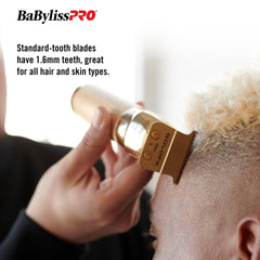 BaBylissPRO blade installed on FX787 trimmer demonstrating compatibility and secure fit