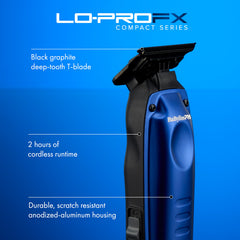 BaBylissPRO trimmer held in hand showing compact size and portable benefit