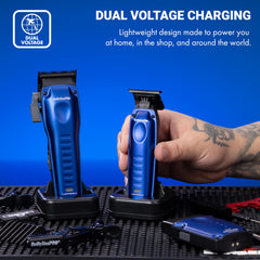 BaBylissPRO metal housing texture emphasizing scratch resistance and durability