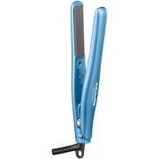 BaBylissPRO mini straightener front view showing compact design and controls