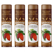 Badger front packaging four-pack showing size and organic benefits