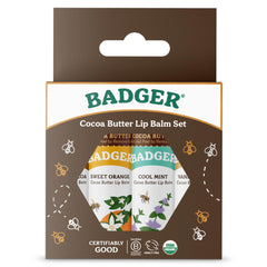 Badger open tube close-up showing creamy cocoa butter texture for smooth application