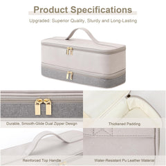 BAGCRAZY clear zip pocket holding clips and cords for visible organization