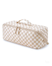 BAGSMART checkered front view showing compact protective case and easy carry
