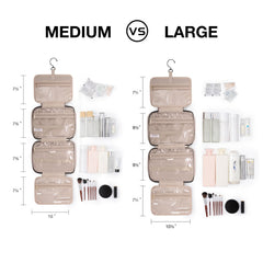 BAGSMART close-up elastic straps holding bottles upright for spill prevention benefit
