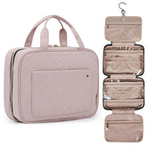 BAGSMART large toiletry bag front view showing organized compartments and handle benefit organization