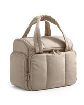 BAGSMART front view showing camel color and compact travel benefit