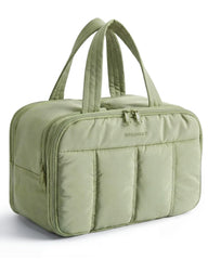 BAGSMART front view showing roomy layout and stylish green finish for organized travel