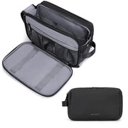 BAGSMART front view showing large black toiletry bag and organized pockets