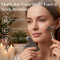 BAIMEI icyme gua sha profile highlighting rounded edges for safe use