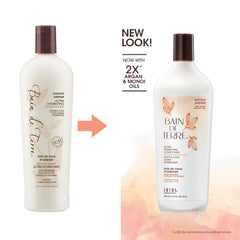 Bain de Terre label close-up highlighting product name and color-safe claim