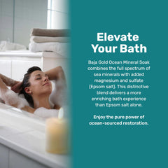Baja Gold foot soak basin in use showing targeted relaxation benefit