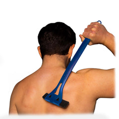 BAKBLADE front view showing handle and shaving head for easy reach