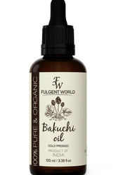 Bakuchi Oil front bottle showing label and pure cold-pressed benefit