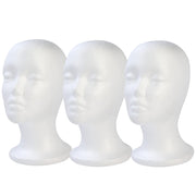 BALABALA front-facing foam wig head showing facial features and display benefit