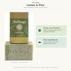 Bali Soap six bars arranged in batik gift box for elegant presentation