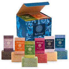 Bali Soap close-up of bar texture highlighting natural glycerin hydration