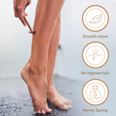 Bambaw handle texture and weight detail for steady control and better shaving