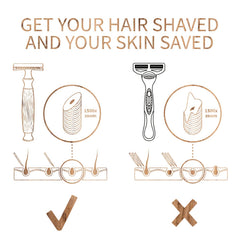 Bambaw razor in hand scale comparison demonstrating comfortable control