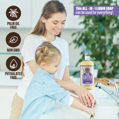 BAMBOO AND BIRCH bottle staged in bathroom illustrating multi-purpose household use