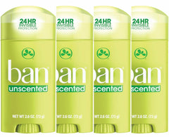 Ban front packaging showing four 2.6 oz sticks and clear protection benefit