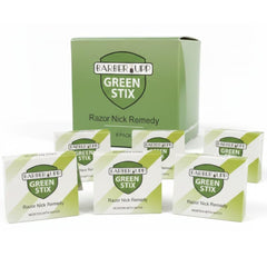 BARBERUPP front packaging showing 6 packs and 120 sticks for reliable bleeding control