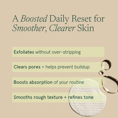 Hand applying Barefaced pad to cheek demonstrating fast, no-mess use