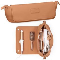 barefoot caribou front view brown shows compact organizer and durable neoprene