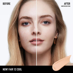 bareMinerals texture close-up showing matte liquid finish for oil control