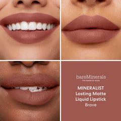 bareMinerals swatch of whipped texture showing smooth, velvety finish and rich color