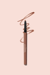 bareMinerals Copper eyeliner held in hand to show size and travel-friendly convenience
