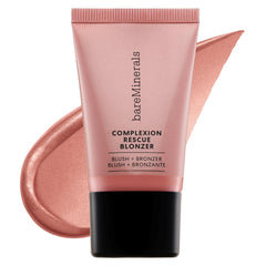 bareMinerals front packaging showing Kiss Of Pink bottle and benefit of multi-tasking