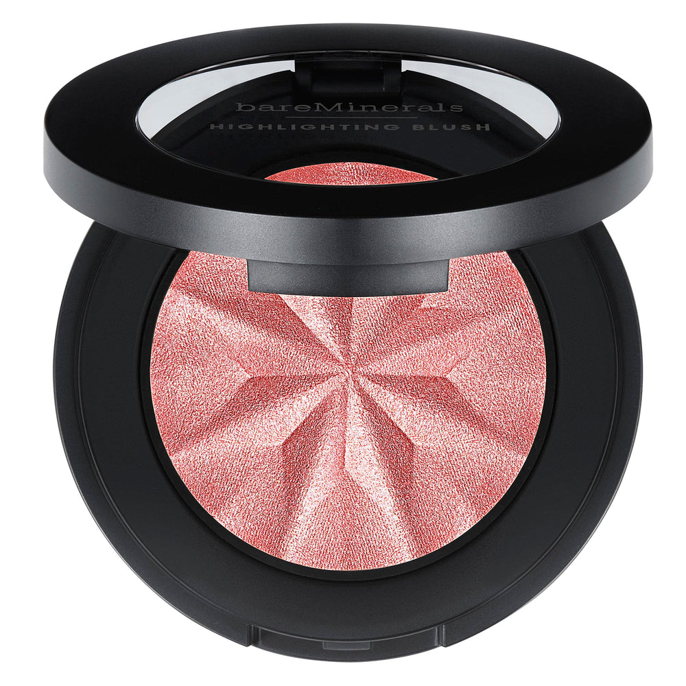 bareMinerals compact front view showing sleek packaging and easy portability