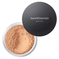 bareMinerals jar front view showing sleek packaging and travel-friendly design
