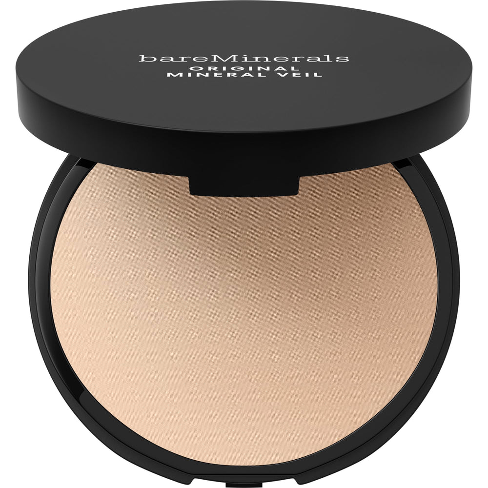 bareMinerals compact front view showing clean packaging and travel ease
