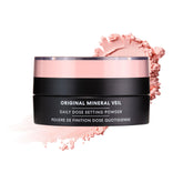 bareMinerals front packaging showing Pinky Peach shade and compact cap benefits finish