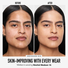 bareMinerals close-up of loose powder texture for smooth, luminous finish