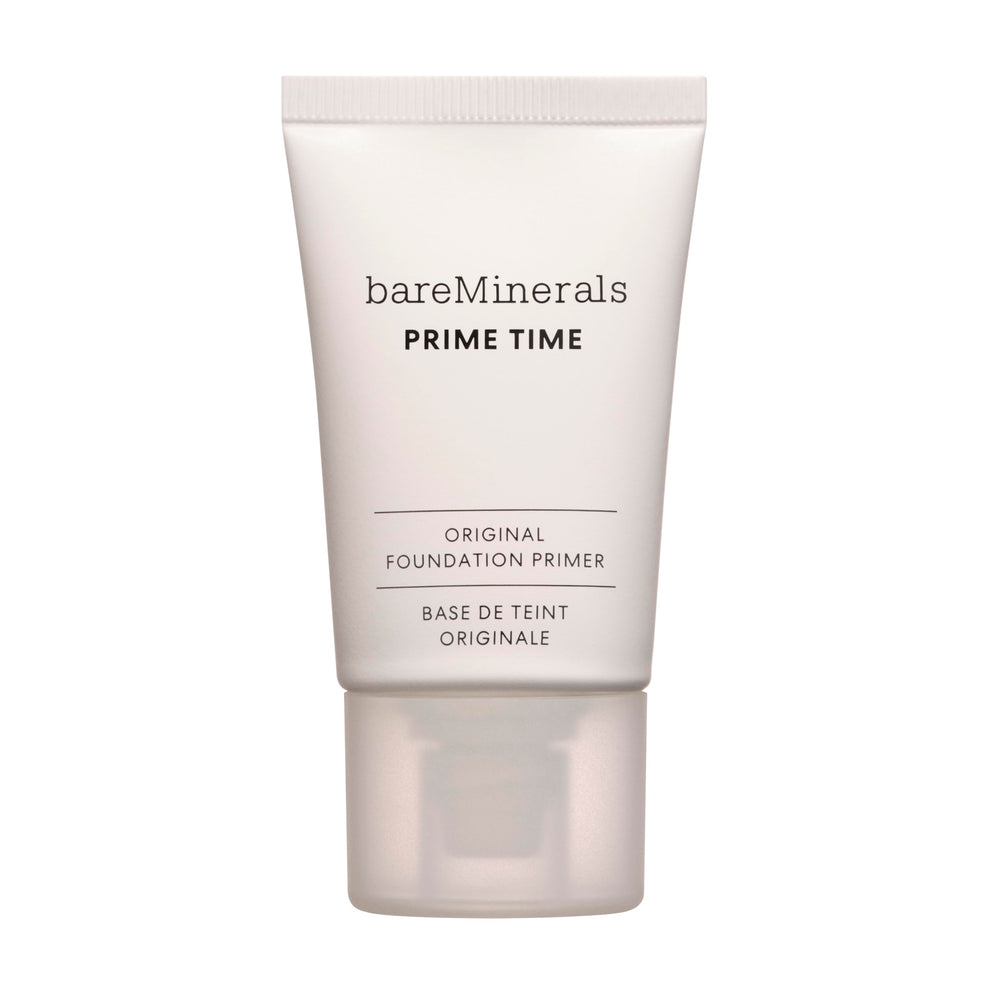 bareMinerals travel primer front packaging showing compact 0.5 oz size and portability