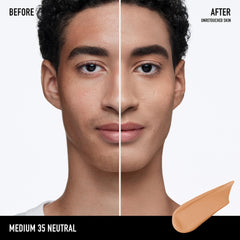 bareMinerals pump dispensing foundation for precise, mess-free application benefit