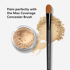bareMinerals compact in hand showing size and travel-friendly convenience