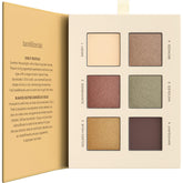 bareMinerals open Sunlit palette showing six shades and layout benefit portability