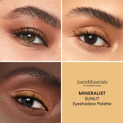 bareMinerals swatches on forearm illustrating shade range and buildable color